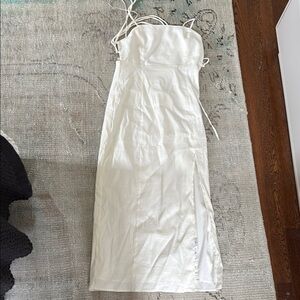 White midi Zara dress size small